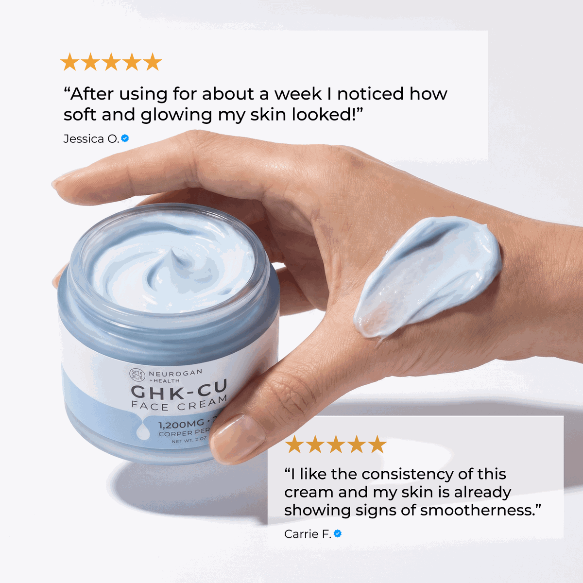 GHK-Cu Copper Peptide Face Cream | Firming & Anti-Aging Moisturizer
