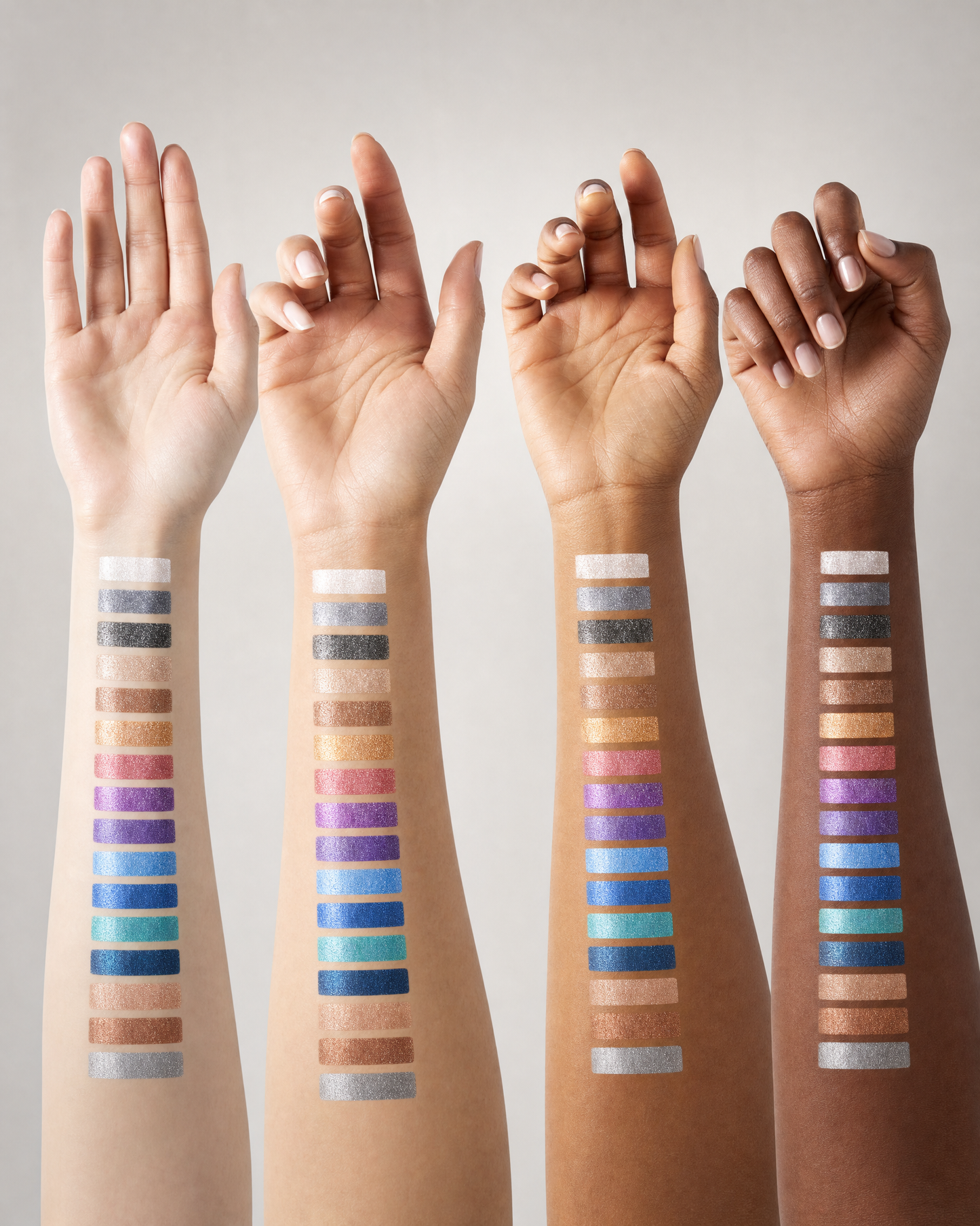 16-Color Pearlescent Eyeshadow & Eyeliner Pen Set