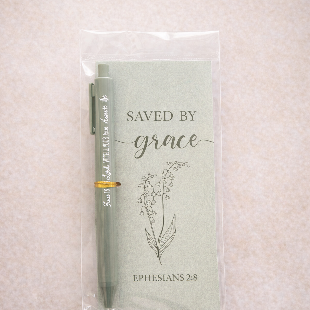 Christian Pen & Bookmark Gift Set – Inspirational Bible Verse