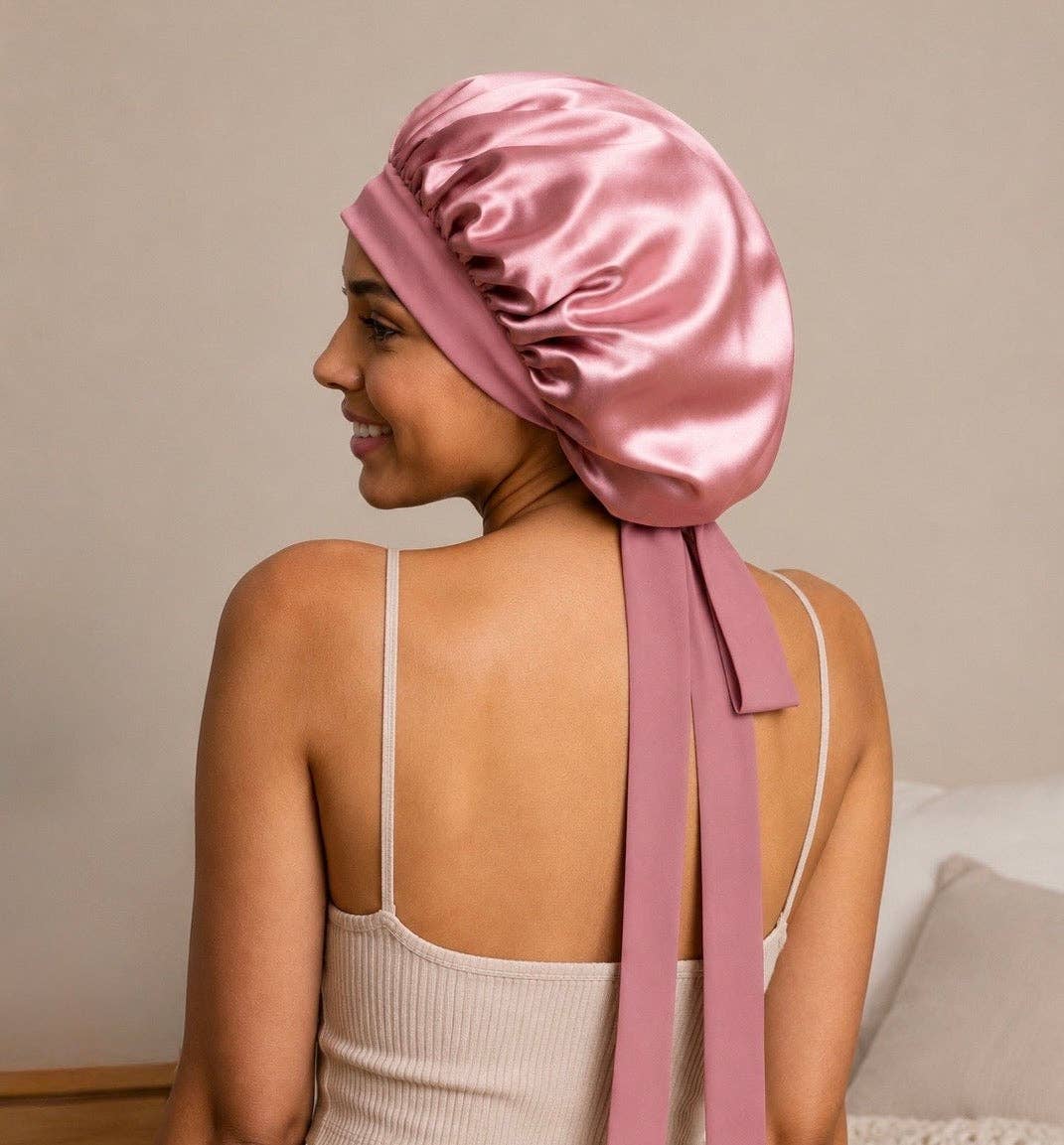 Satin Luxe Double-Lined Hair Bonnet – Frizz Control & Moisture Retention