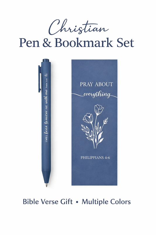 Christian Pen & Bookmark Gift Set – Inspirational Bible Verse