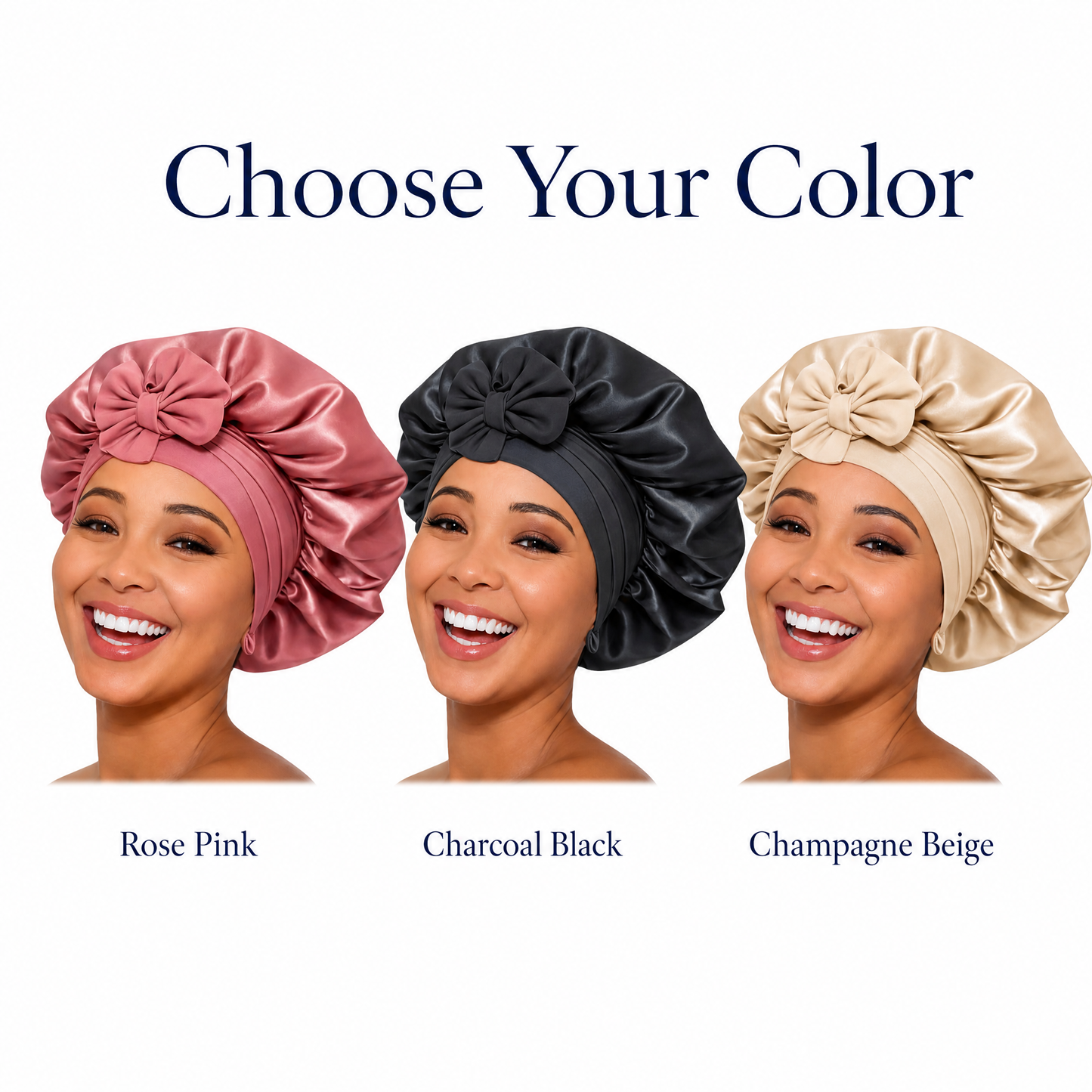 Satin Luxe Double-Lined Hair Bonnet – Frizz Control & Moisture Retention