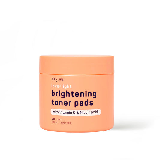 Korean Brightening Toner Pads with Vitamin C & Niacinamide – 60 Count