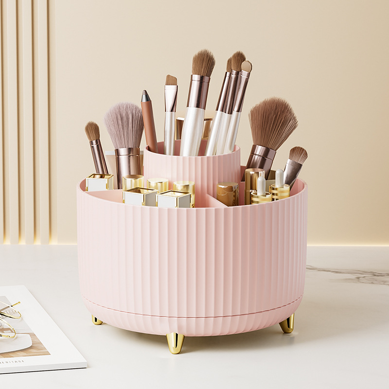 Rotating Makeup Brush Organizer — Your Vanity, Elevated 👑