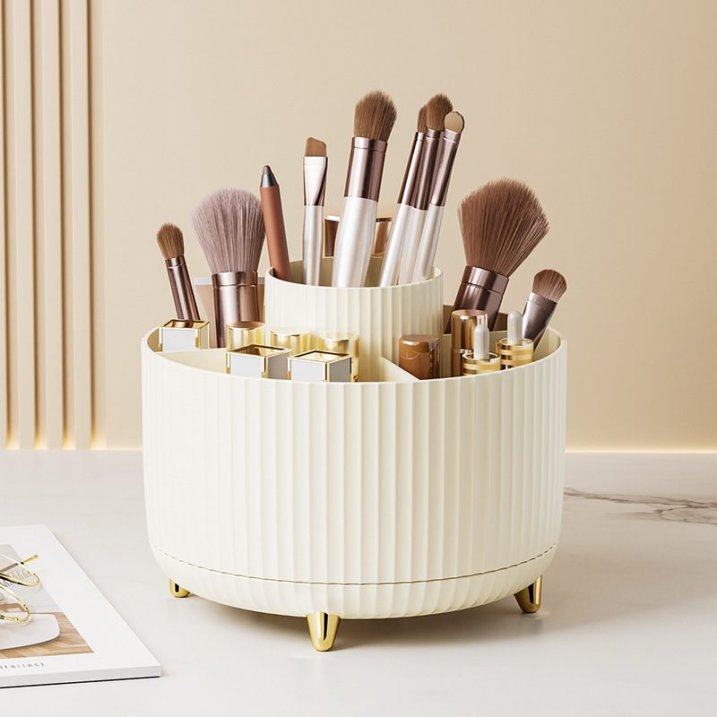 Rotating Makeup Brush Organizer — Your Vanity, Elevated 👑