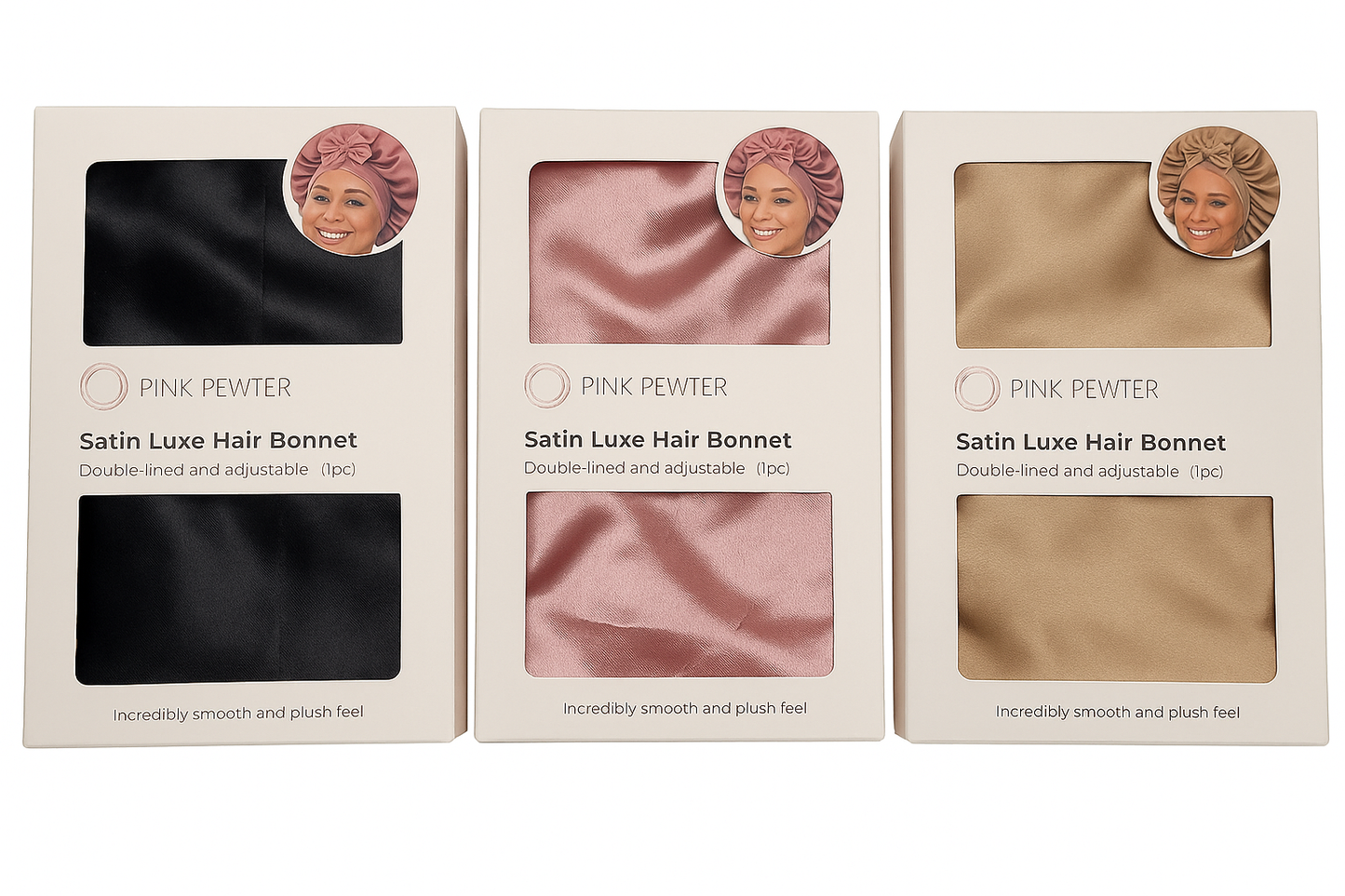 Satin Luxe Double-Lined Hair Bonnet – Frizz Control & Moisture Retention