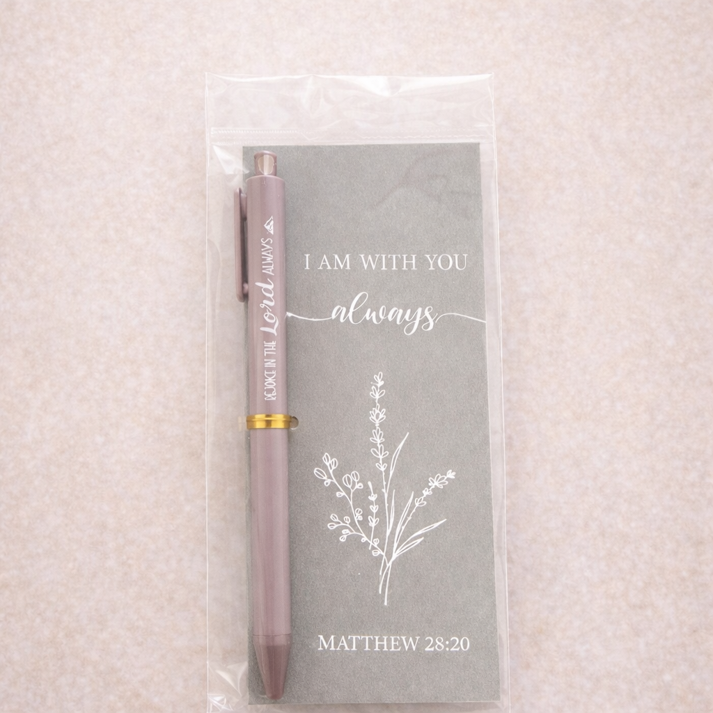 Christian Pen & Bookmark Gift Set – Inspirational Bible Verse