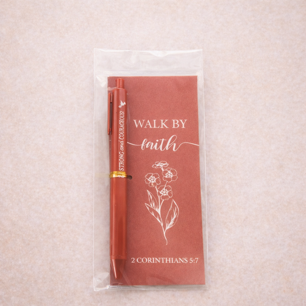 Christian Pen & Bookmark Gift Set – Inspirational Bible Verse