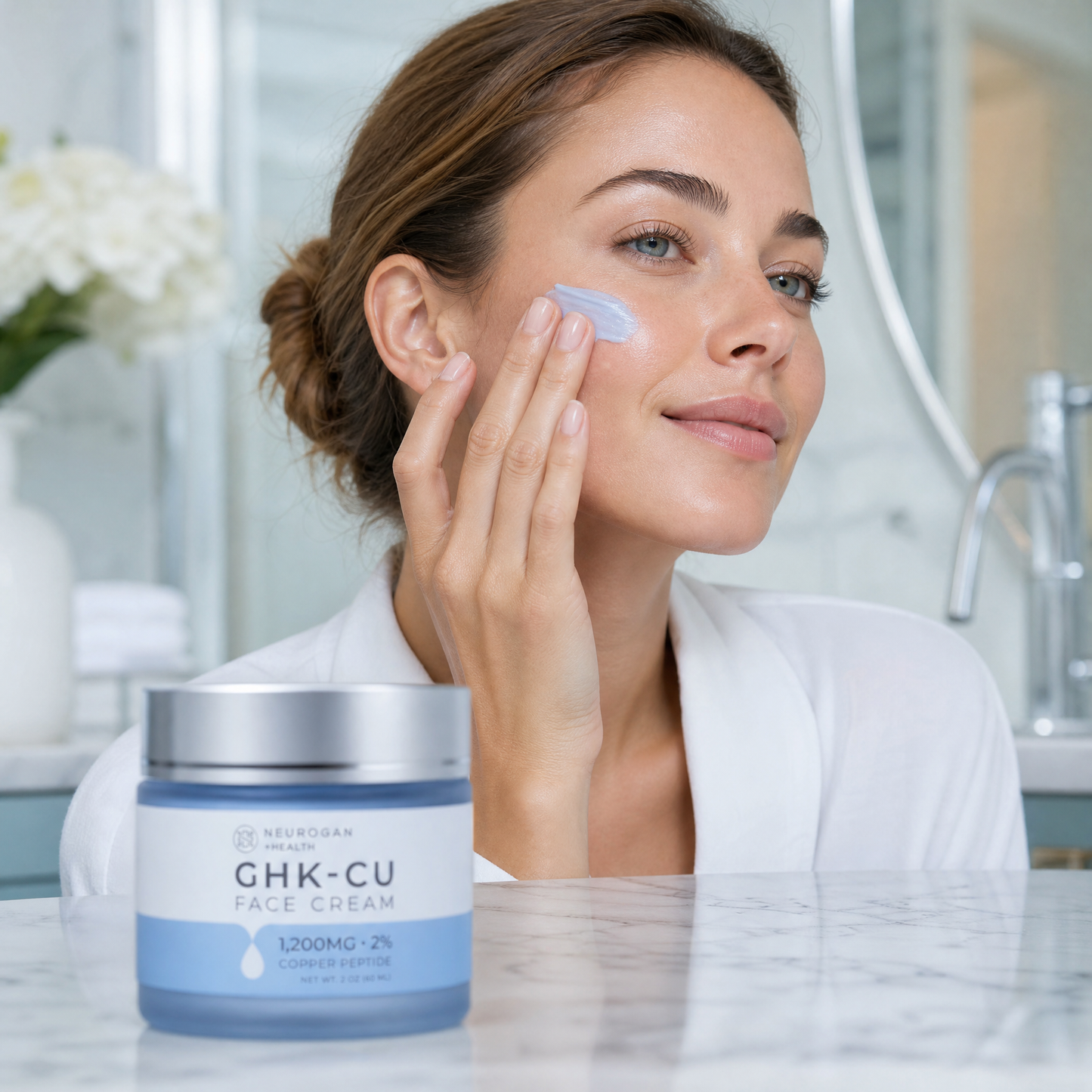 GHK-Cu Copper Peptide Face Cream | Firming & Anti-Aging Moisturizer
