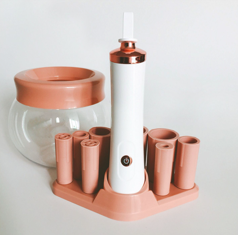 Electric Makeup Brush Cleaner – Rose Gold