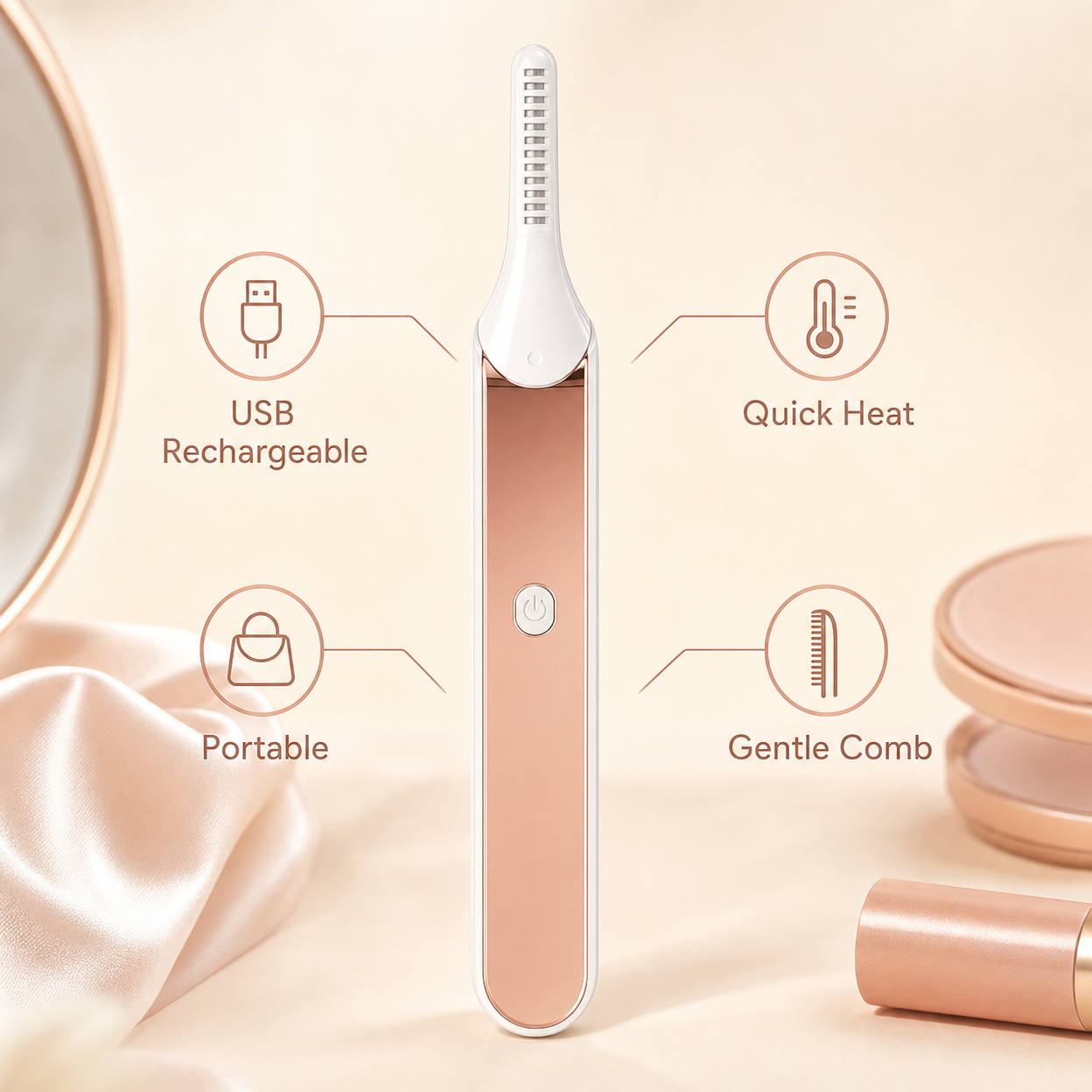 Rechargeable Heated Lash Curler